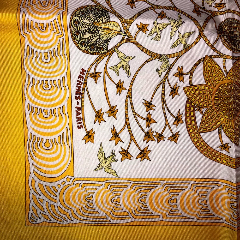 Rare Hermès Silk Scarf: Les Legendes de l’Arbre